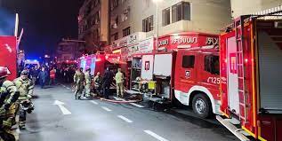 شهادت یک آتش‌نشان در آتش‌سوزیِ خیابان بهارِ تهران