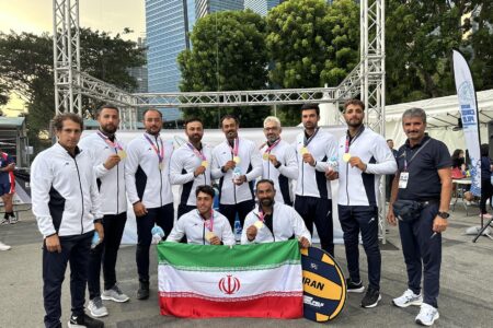 قهرمانی مشترک ایران و چین تایپه در مسابقات قایقرانی کانوپولو آسیا