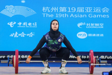 دختر وزنه بردار ایرانی رکورد شکست